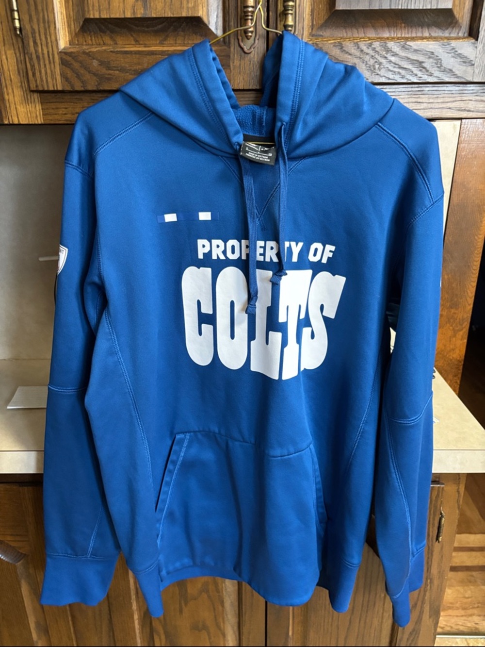 Nike Royal Blue 'Property of Colts' Pullover Hoodie